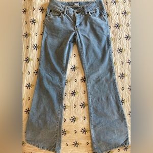 Lilu blue corduroy flare pants size 0 short